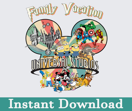 Universal Studio 2024 Png, 2024 Family Trip Png, Universal Studios Trip, Universal Bundle Png, Sublimation Design, Png Download 6