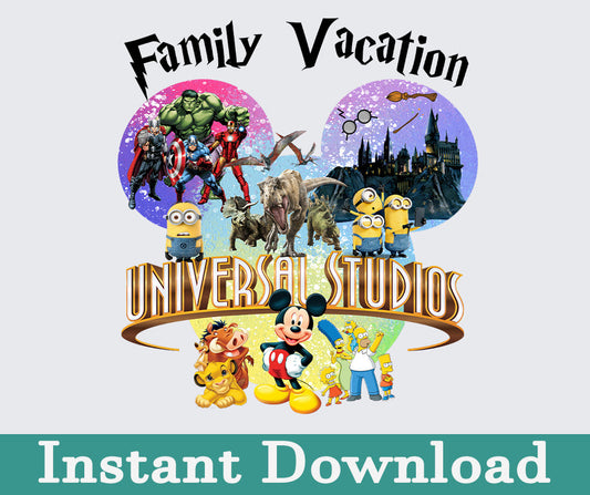 Universal Studio 2024 Png, 2024 Family Trip Png, Universal Studios Trip, Universal Bundle Png, Sublimation Design, Png Download 7