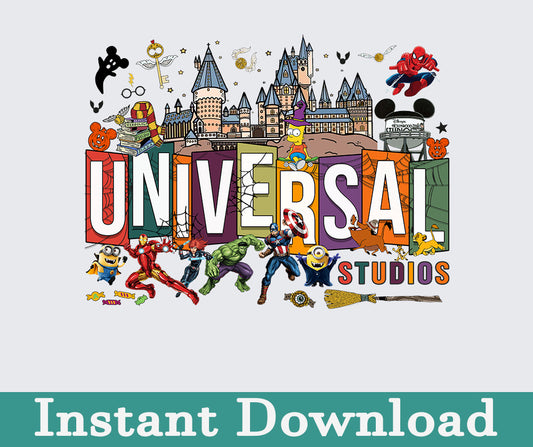 Universal Studio 2024 Png, 2024 Family Trip Png, Universal Studios Trip, Universal Bundle Png, Sublimation Design, Png Download 9