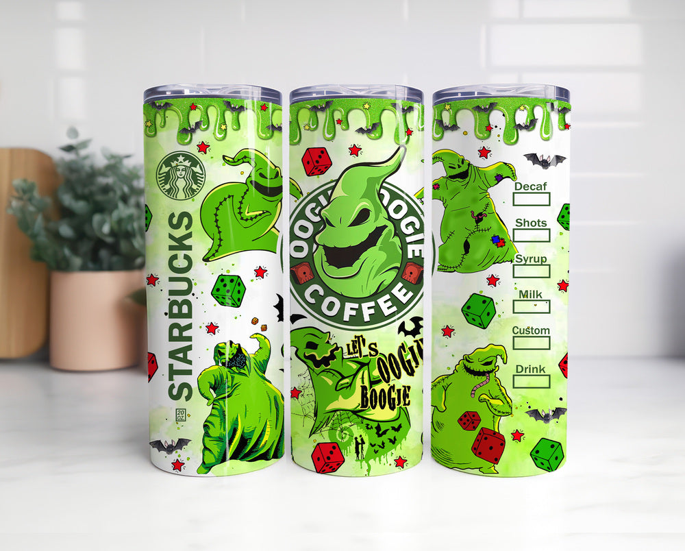 Oogie Boogie Pumpkin Tumbler, Nightmare Before Christmas, Halloween Tumbler PNG, Horror Character, Tumbler Wrap, Horror Movie Tumbler Png