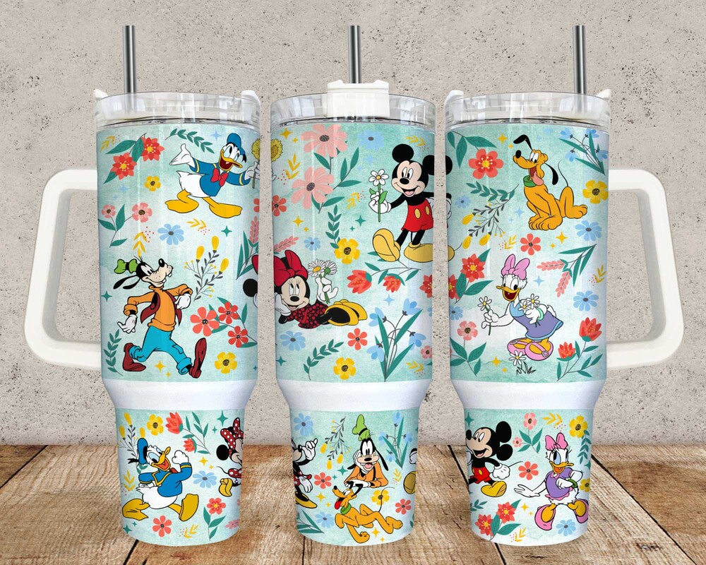 2 Designs Cartoon Christmas 40oz Tumbler Wrap PNG, Cartoon Quencher Tumbler Design, Christmas Cup Wrap Designs, Full Glass Can Wrap 1