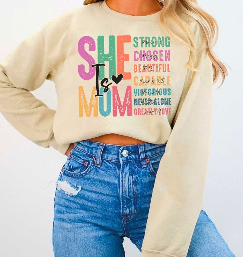 She is Mom PNG, Retro Mother PNG, Blessed Mom Png, Mom Shirt, Mom Life Png, Mother'_s Day Png, Mom Png, Gift for Mom, Retro Mama Quotes