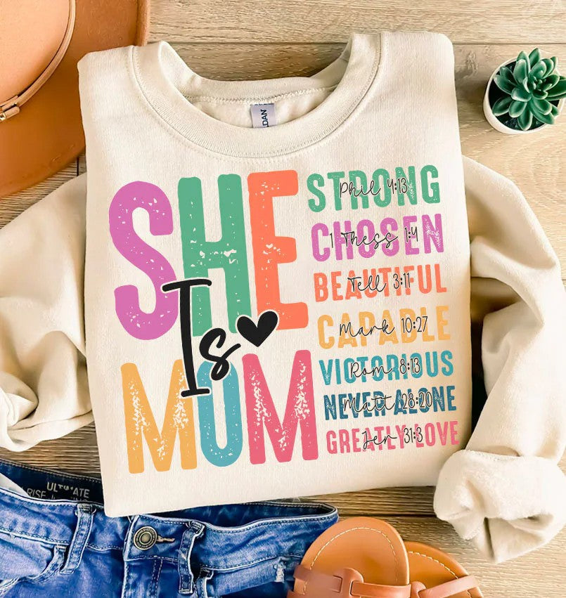 She is Mom PNG, Retro Mother PNG, Blessed Mom Png, Mom Shirt, Mom Life Png, Mother'_s Day Png, Mom Png, Gift for Mom, Retro Mama Quotes