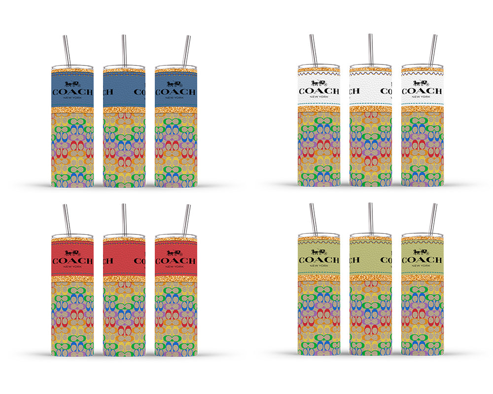 Bag Collection Tumbler Design, Bag Pattern Sublimation Designs, 20oz Skinny Straight Tumbler Design, Full Tumbler Wrap, Png Downloads 1