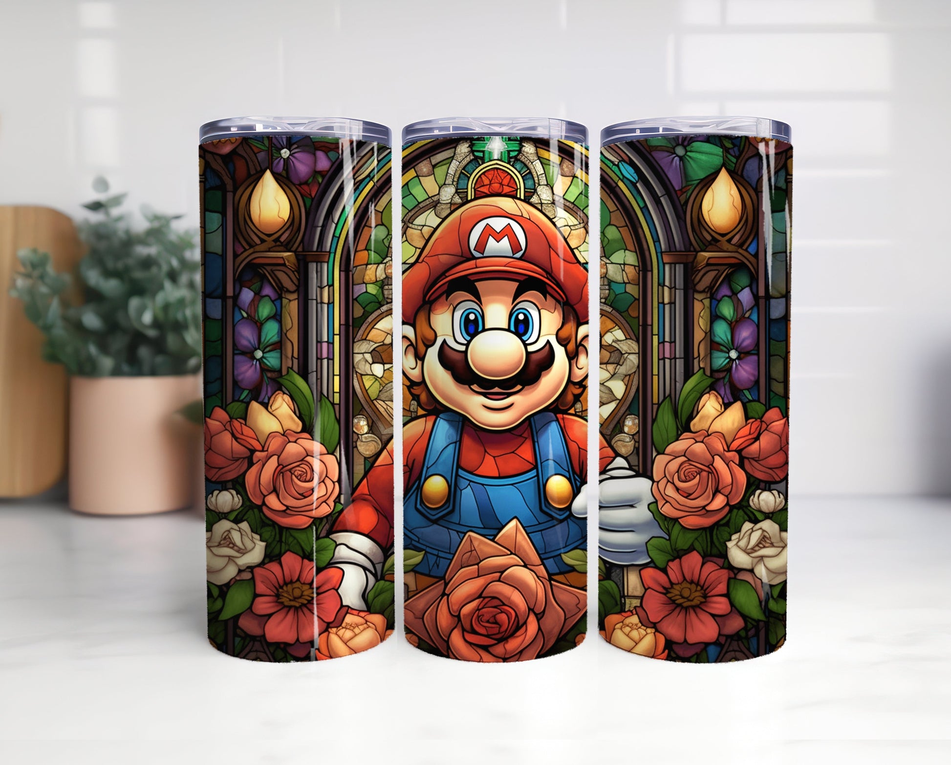 Big Bundle Mario Tumbler, Mario Tumbler 20oz, 20oz Skinny Tumbler, Cartoon Tumbler, Video Game Skinny Tumbler 10 - VartDigitals