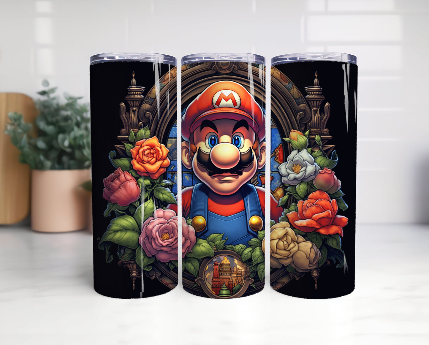 Big Bundle Mario Tumbler, Mario Tumbler 20oz, 20oz Skinny Tumbler, Cartoon Tumbler, Video Game Skinny Tumbler 11 - VartDigitals