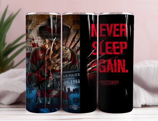 Bundle Horror Characters 20oz Skinny Tumbler Sublimation Designs Newspaper Horror Bundle Png Tumbler Straight Digital Download 11