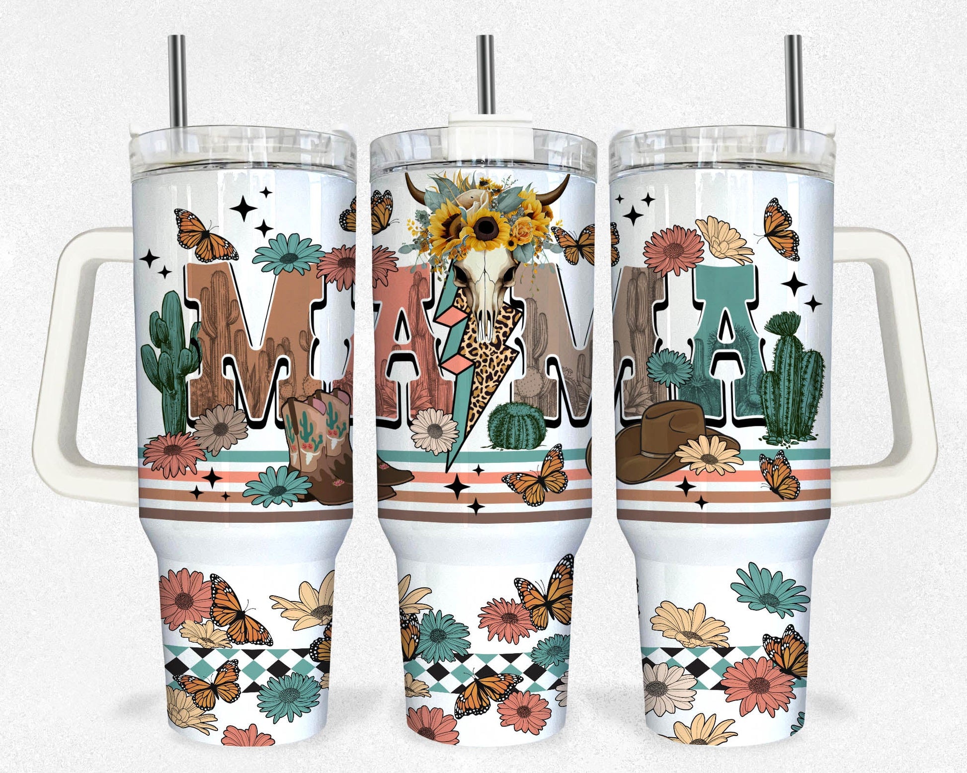 MAMA 40oz tumbler wrap , Sublimation design templates, 40oz png Digital download. Clip art download, 40oz tumbler with handle - VartDigitals