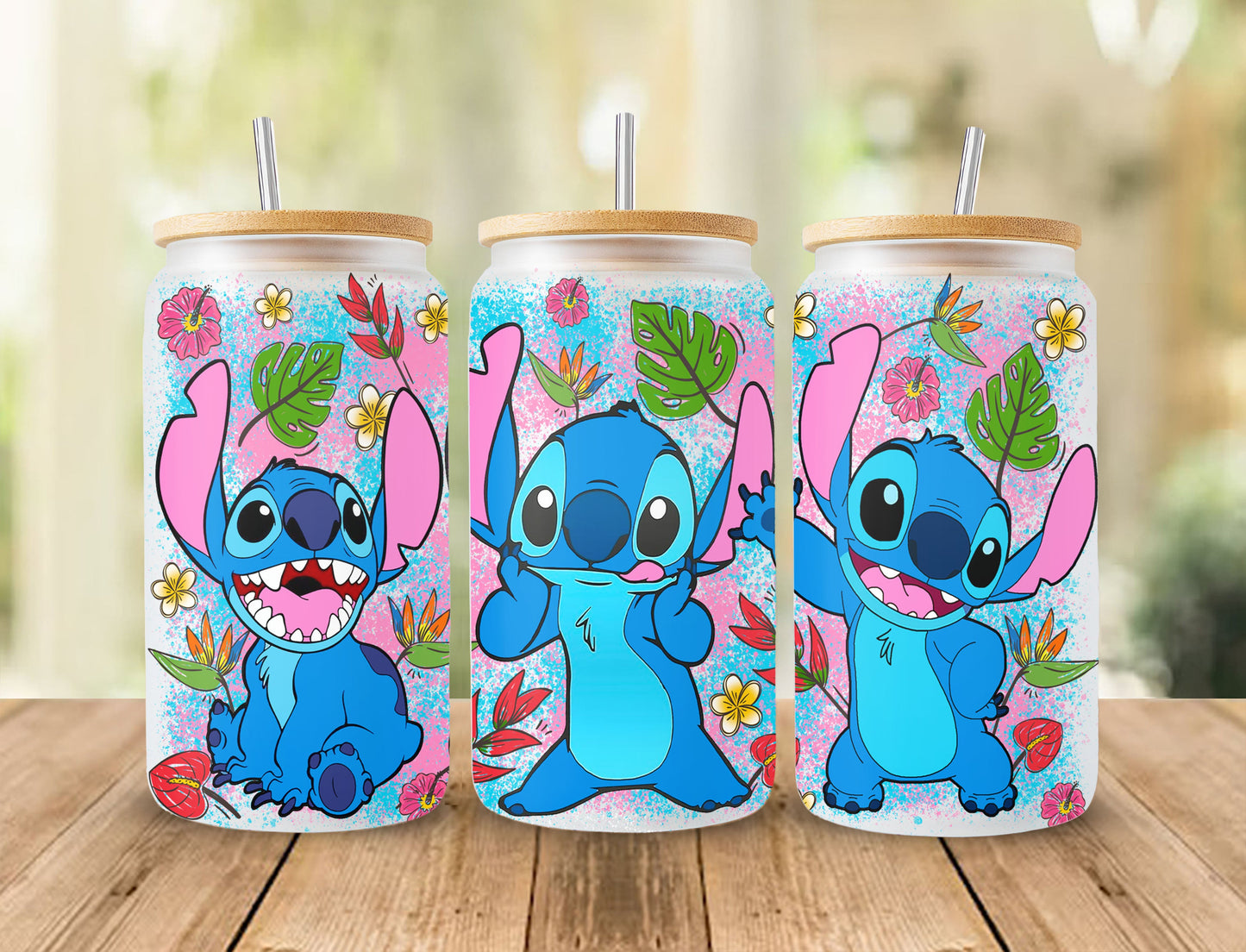 Stitch Can Glass Wrap, 16oz Can Glass, Libbey Can Glass, Stitch Tumbler Wrap,Cartoon Tumbler Wrap,Full Tumbler Wrap,Png Instant Download - VartDigitals