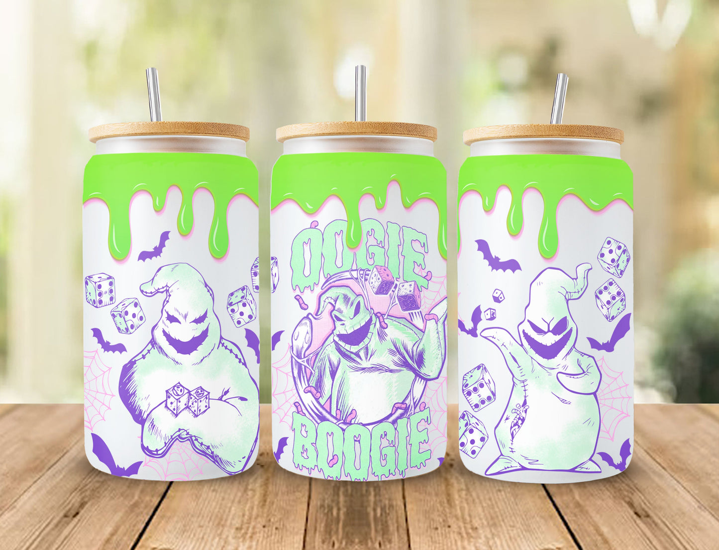 Horror Character Tumbler Wrap, 16oz Can Glass Wrap, Cartoon Can Glass, Spooky Vibes Can Glass, Halloween Png, Sublimation Design Png