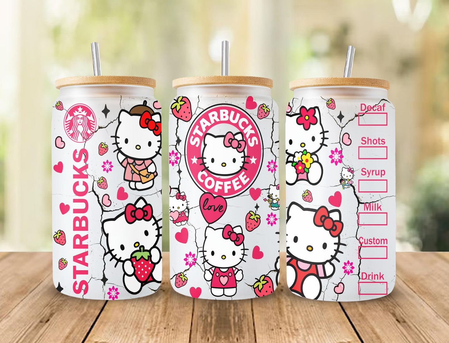 Bundle Kawaii Cat Coffee Tumbler Wrap, Cat Coffee, Cat 16oz Can Glass Wrap, Cat Tumbler Wrap, Pink Cat Tumbler, Instant Download 164