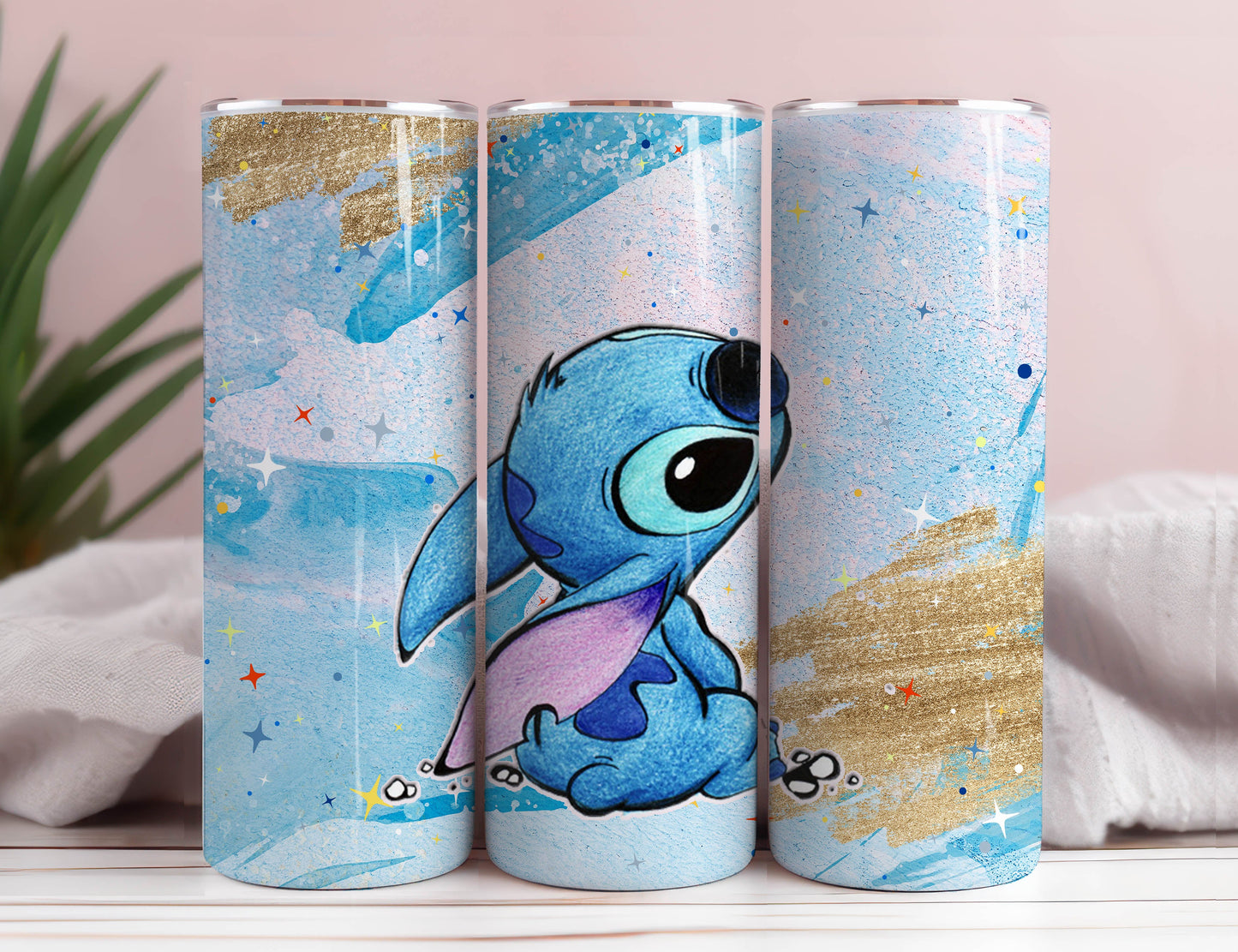 Cartoon Color Splash Tumbler PNG, 20oz Skinny Tumbler, Sublimation Tumbler, Spring, Valentine tumbler 1