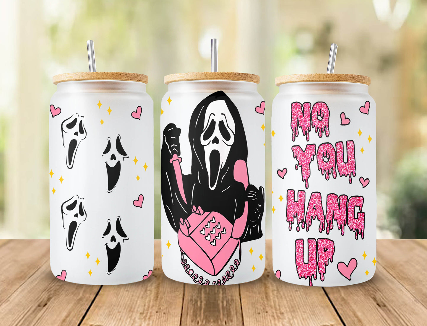 Halloween Bundle 16oz libbey can Cartoon PNG, 16oz Glass Can Wrap, 16oz Libbey Can Glass, Catoon kids Tumbler Wrap, Full Glass Can Wrap 1