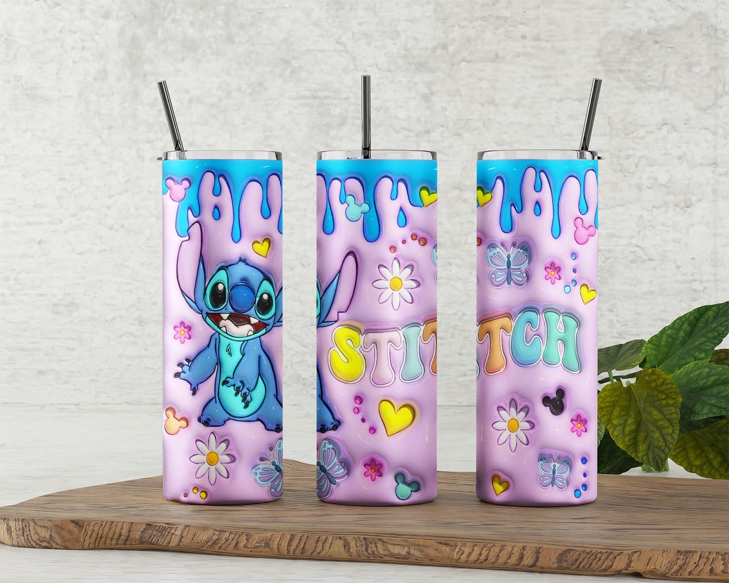 Inflated Cartoon Tumbler Design Png 3D Cartoon Tumbler Wraps 20oz Skinny Sublimation Digital Downloads 3D Puffy Cartoon Design Sublimation - VartDigitals