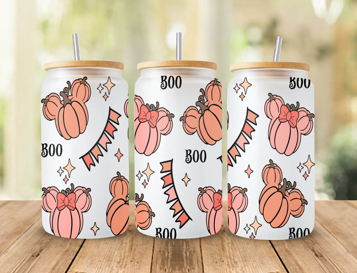 Boo Libbey Glass Wrap PNG, Funny Fall Halloween Spooky Season 16oz Libby Beer Can Full Wrap Cup PNG files for Png Download