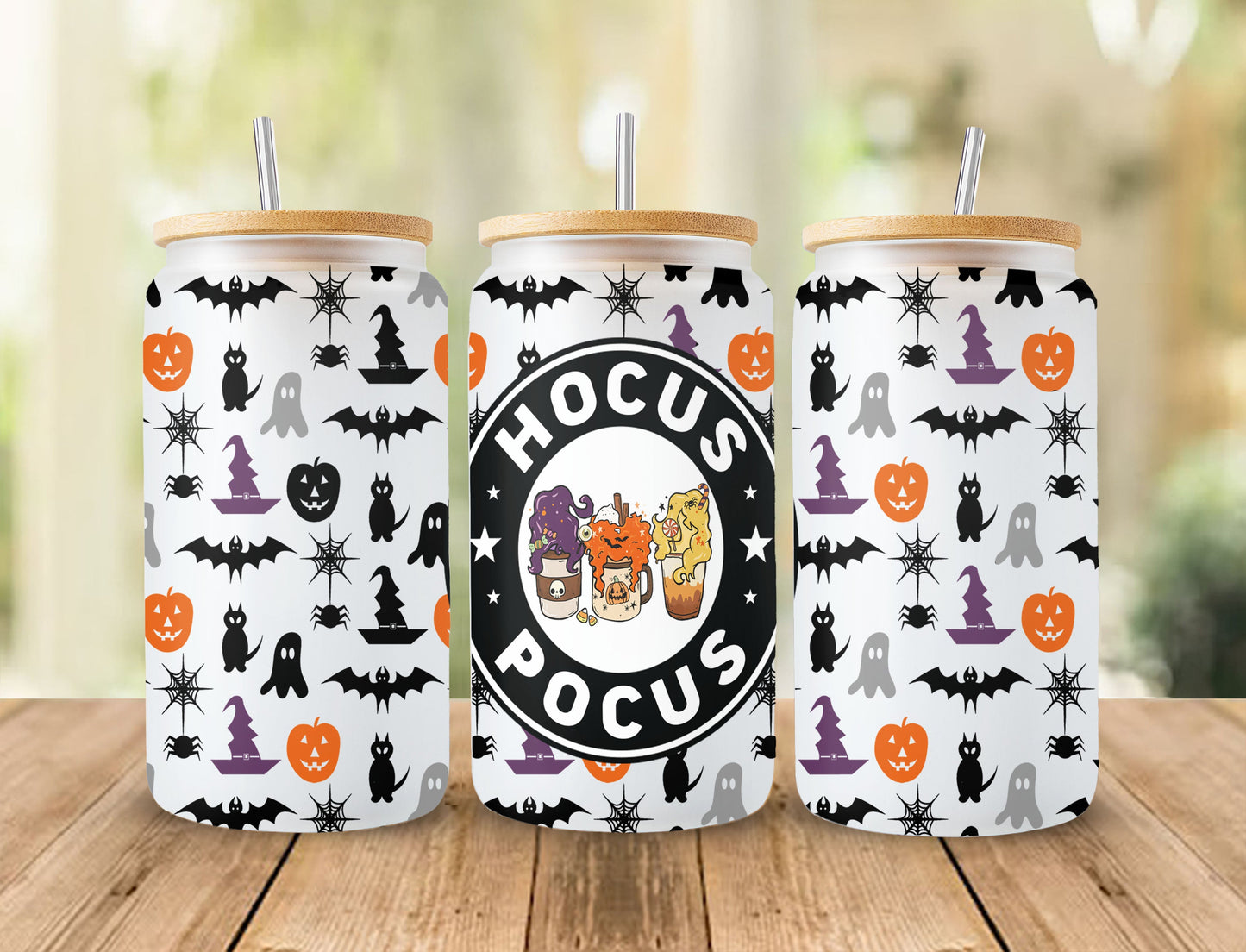 Bundle Halloween Can Glass Wrap, 16oz Can Glass, Trick or Treat, Boo Bash, Libbey Can Glass Wrap, Hocus Pocus Can Glass, Horror Movie Png