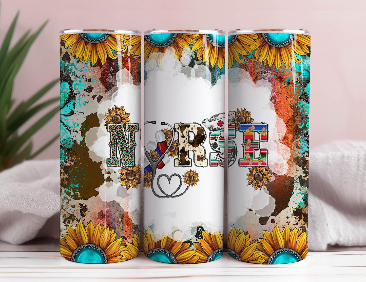 Nurse Tumbler Wrap 20 oz Skinny Tumbler Nursing Sublimation Design Digital Download Instant Digital Only, Nurse Life RN Tumbler PNG 1