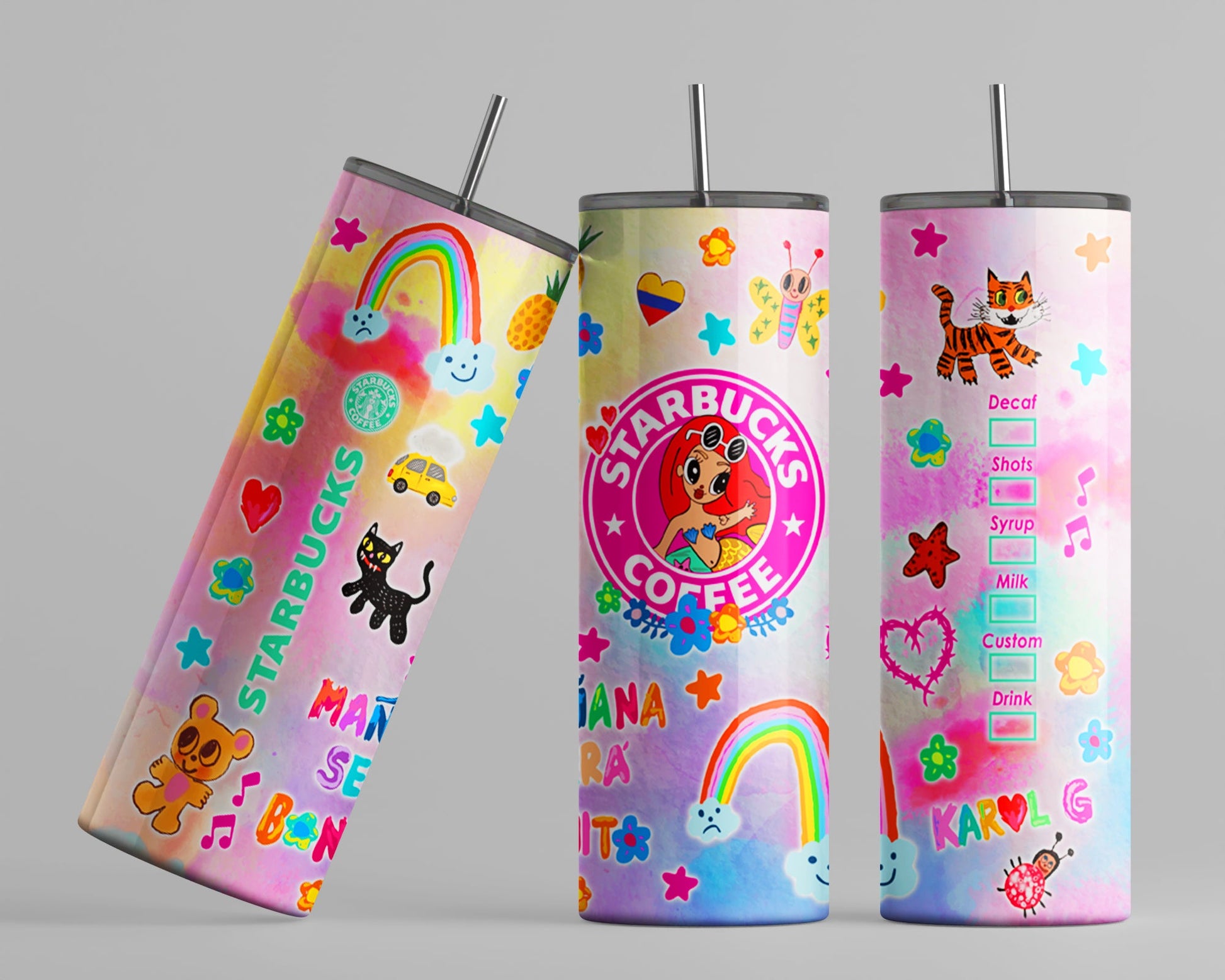 Karol New Mañana Será Bonito 20oz Sublimation Tumbler Wrap, Manana Sera Bonito Tumbler Wrap PNG, Karol G Tumbler Wrap, 20oz Tumbler Wrap - VartDigitals