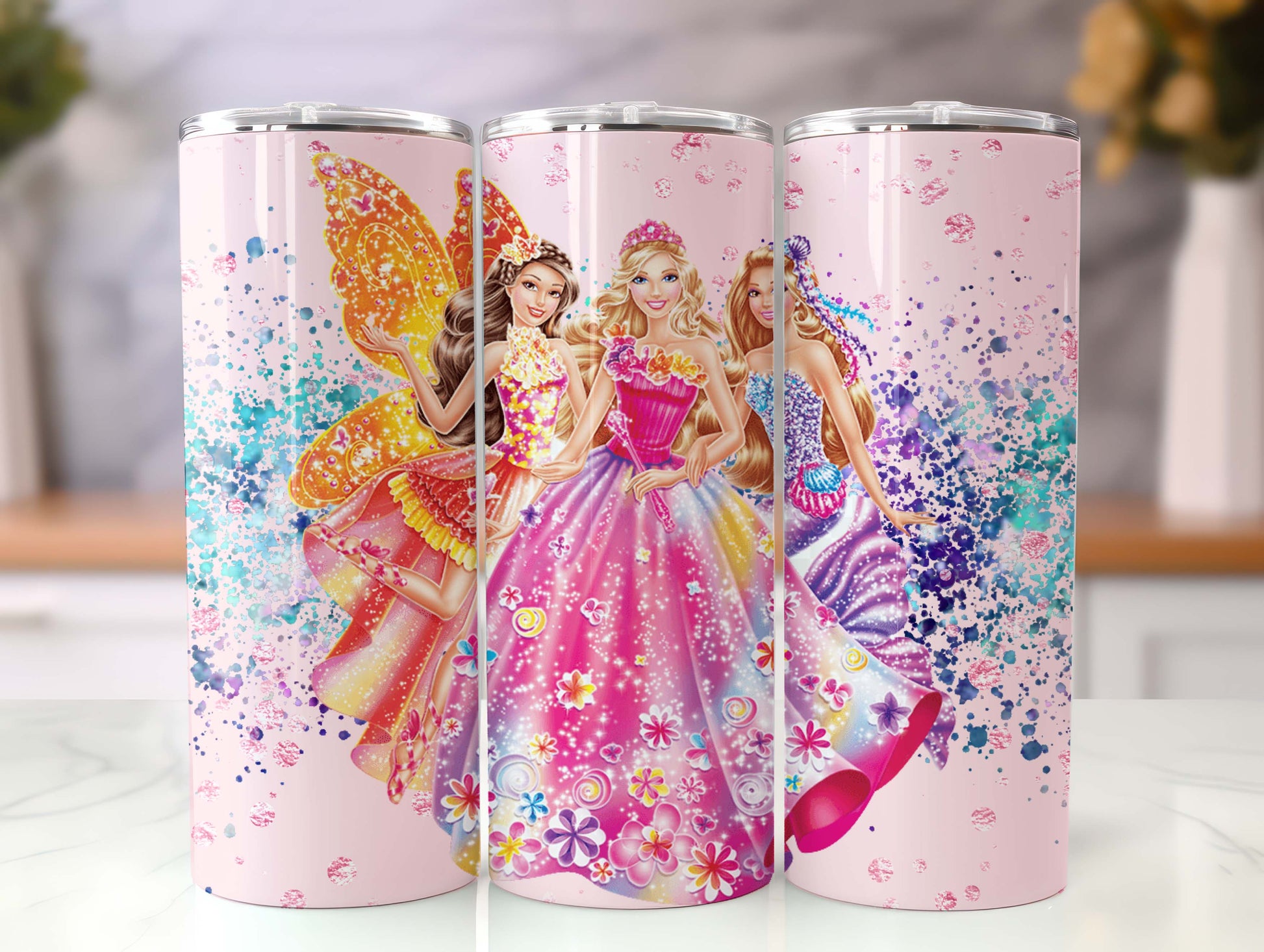 Barbie Tumbler Wrap, 20oz Straight Skinny Wrap, Sublimation Design, Cartoon Tumbler Design, Digital Download - PNG 23 - VartDigitals