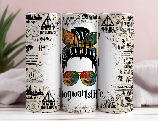 Harry Tumbler Wrap - 20oz Skinny Straight/Tape, Wizard Design Magical Tumbler Wrap PNG Instant Download 2