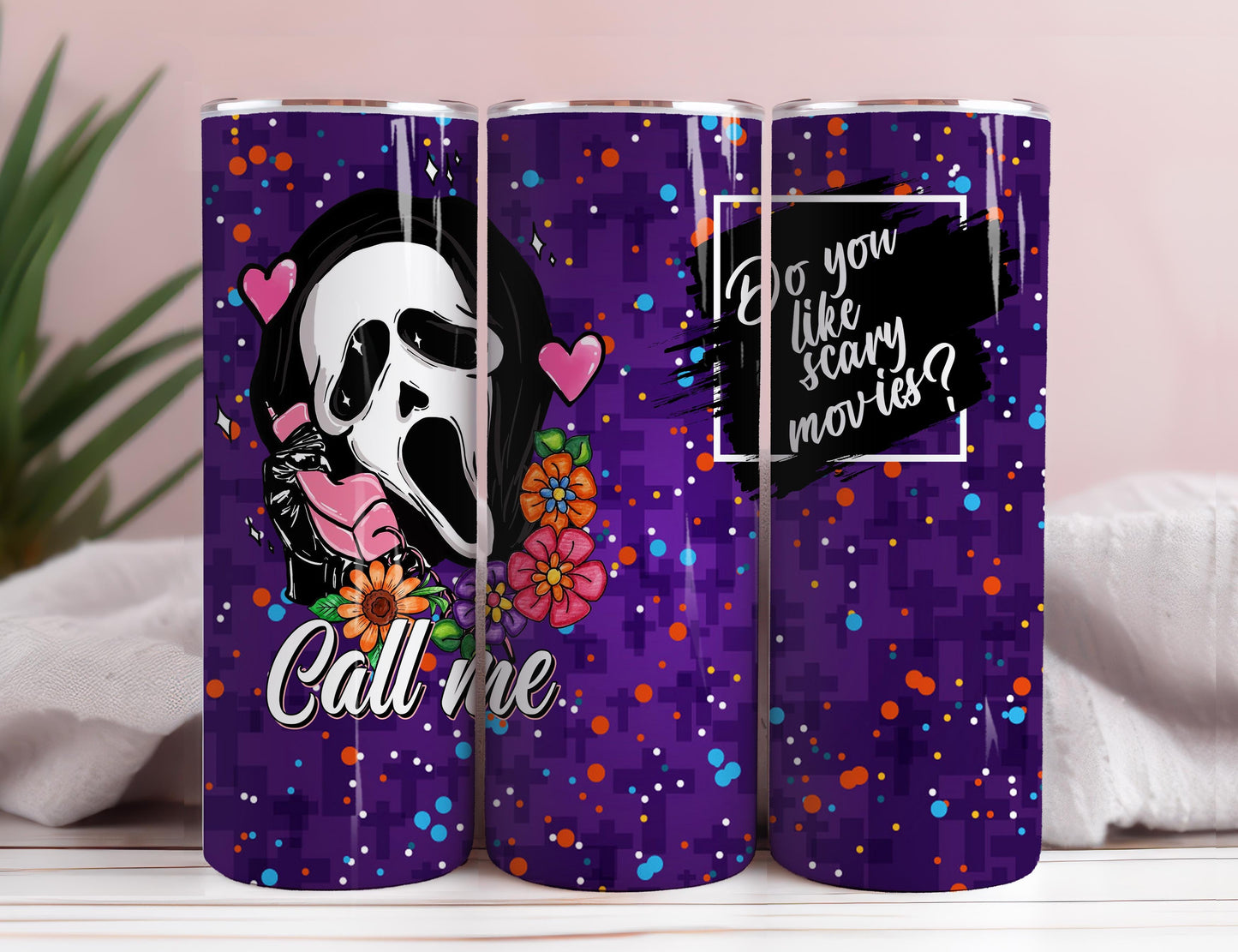 Horror Characters Tumbler Wrap, 20Oz Skinny Tumbler PNG, PNG Sublimation Design,Do You Like Scary Movies Tumbler Wrap, Instant Digital Downloads