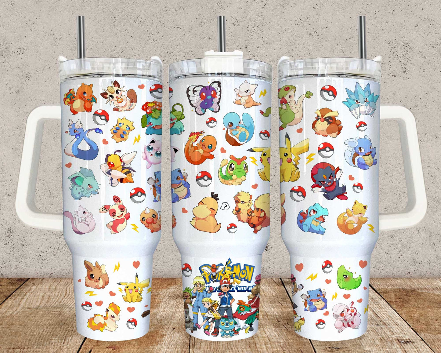 Cartoon 40oz Tumbler PNG, Sublimation Designs, Cartoon Quencher Tumbler Wrap, Halloween Party Png, Instant Download