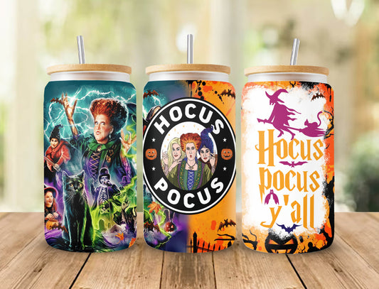 Halloween Bundle 16oz libbey can Cartoon PNG, 16oz Glass Can Wrap, 16oz Libbey Can Glass, Catoon kids Tumbler Wrap, Full Glass Can Wrap 2