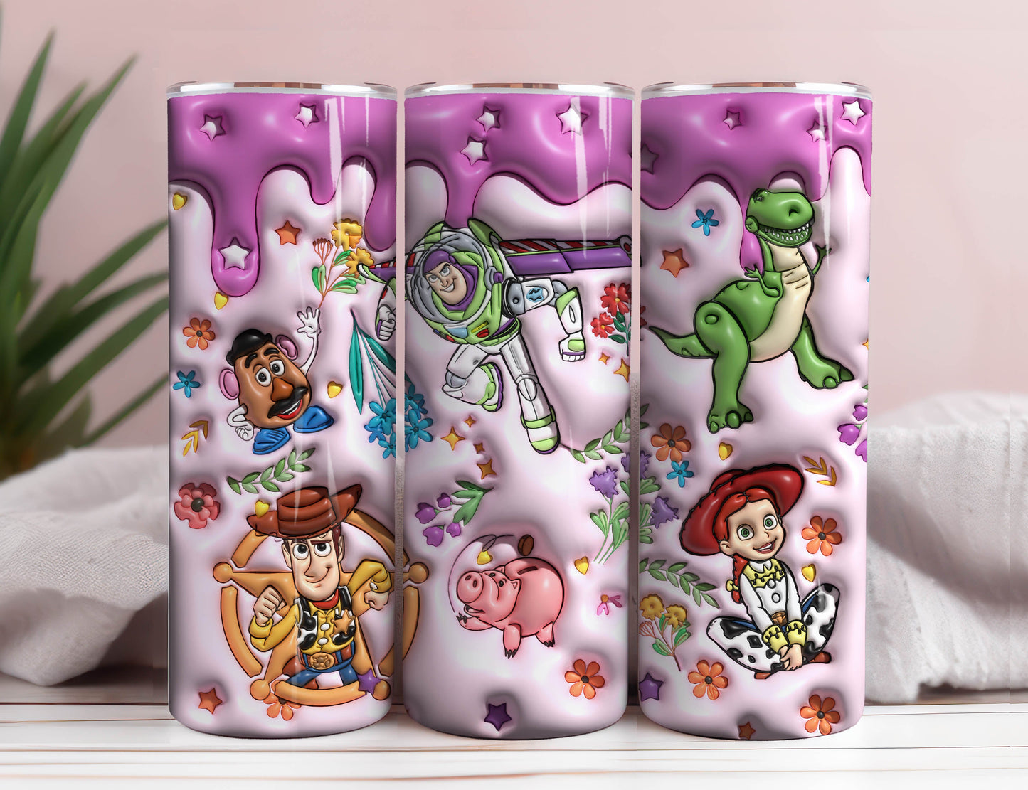 3D Inflated Cartoon Tumbler, Cartoon Movie Tumbler, Inflated Tumbler, 3D Tumbler Wrap 20oz Skinny Tumbler,Spooky Season Tumbler,Png Download