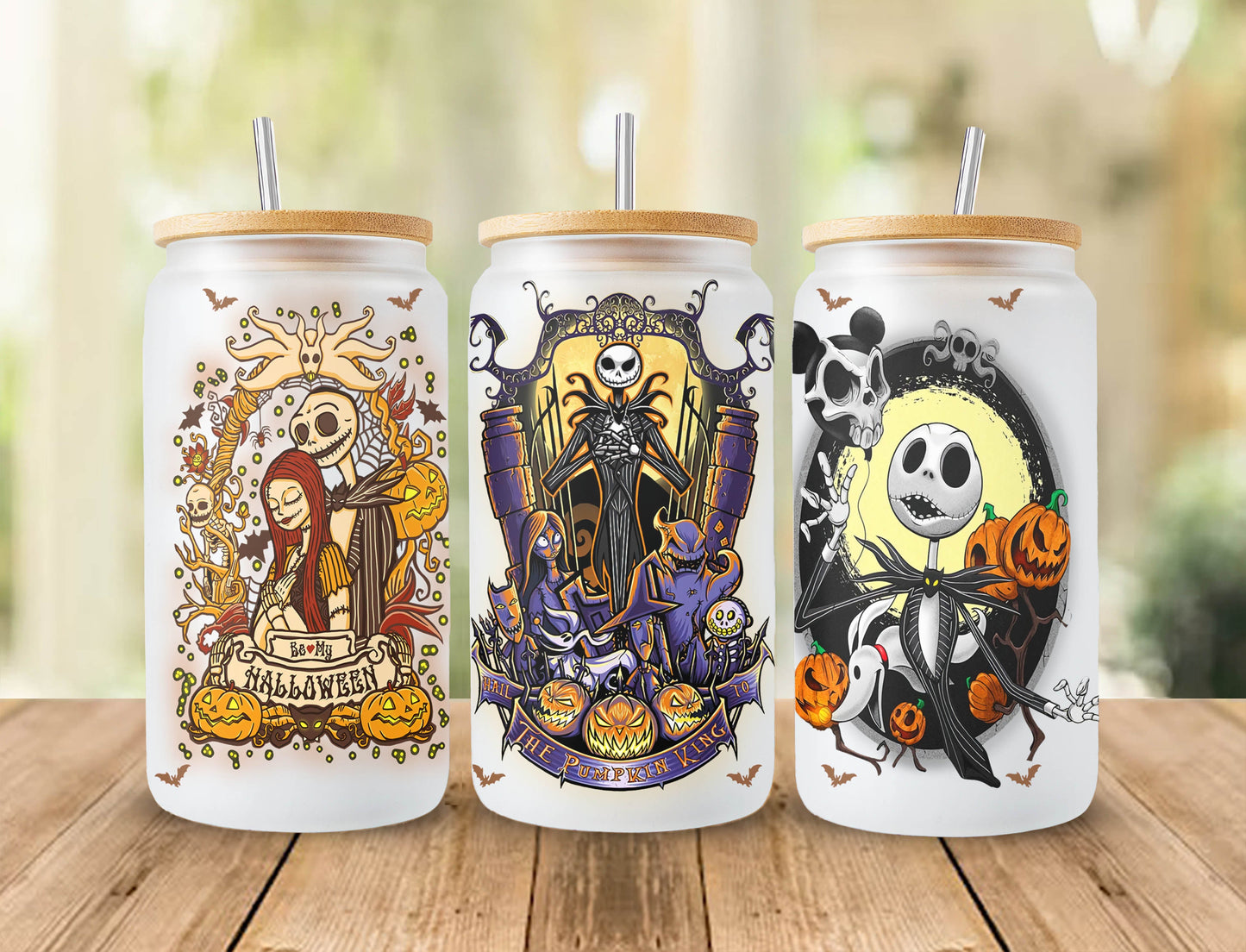 Halloween Bundle 16oz libbey can Cartoon PNG, 16oz Glass Can Wrap, 16oz Libbey Can Glass, Catoon kids Tumbler Wrap, Full Glass Can Wrap 3