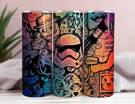 Star Wars Tumbler Wrap, 20 oz Skinny Tumbler Sublimation Design, Tumbler Wrap Design, Instant Digital Download PNG 3