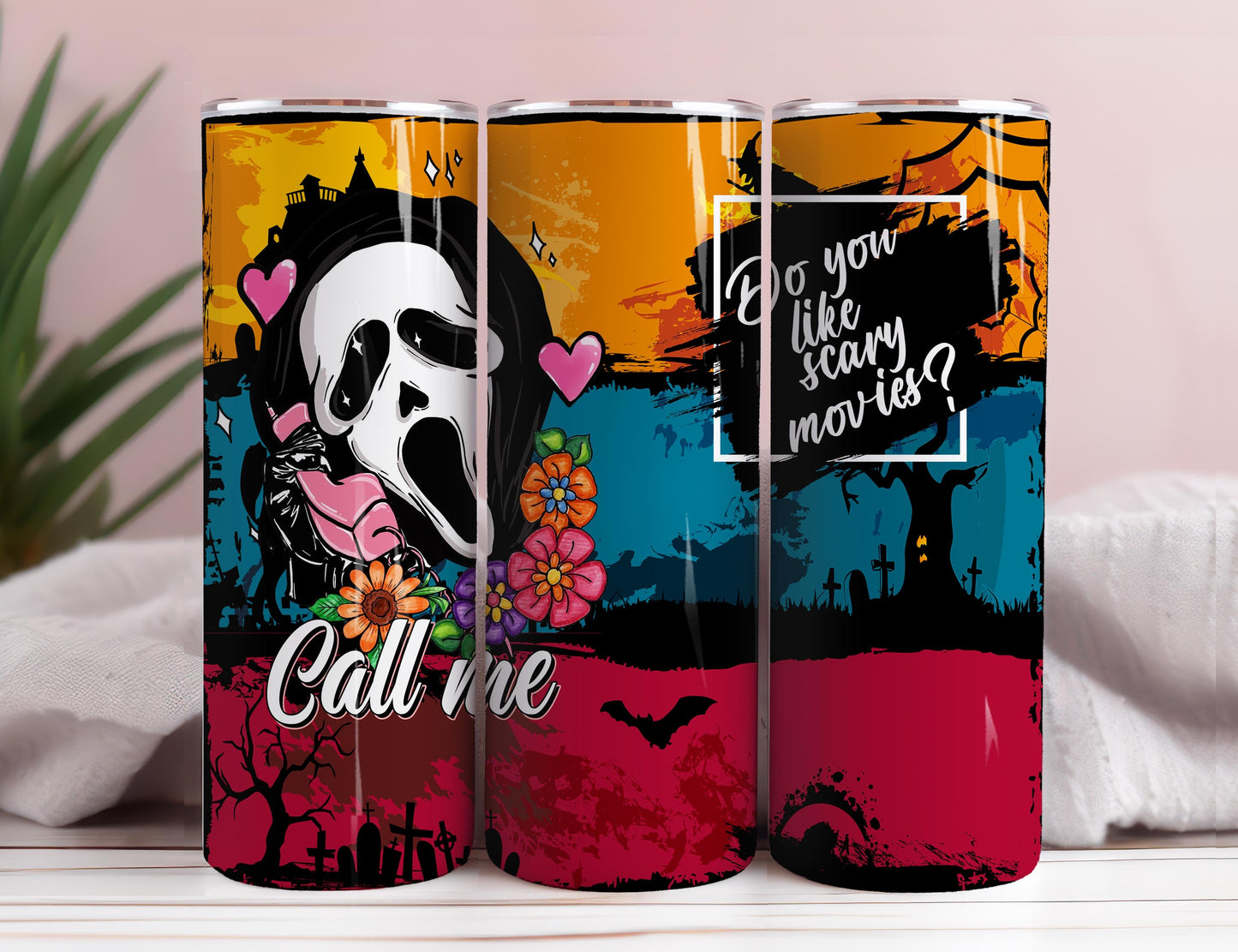 Horror Characters Tumbler Wrap, 20Oz Skinny Tumbler PNG, PNG Sublimation Design,Do You Like Scary Movies Tumbler Wrap, Instant Digital Downloads