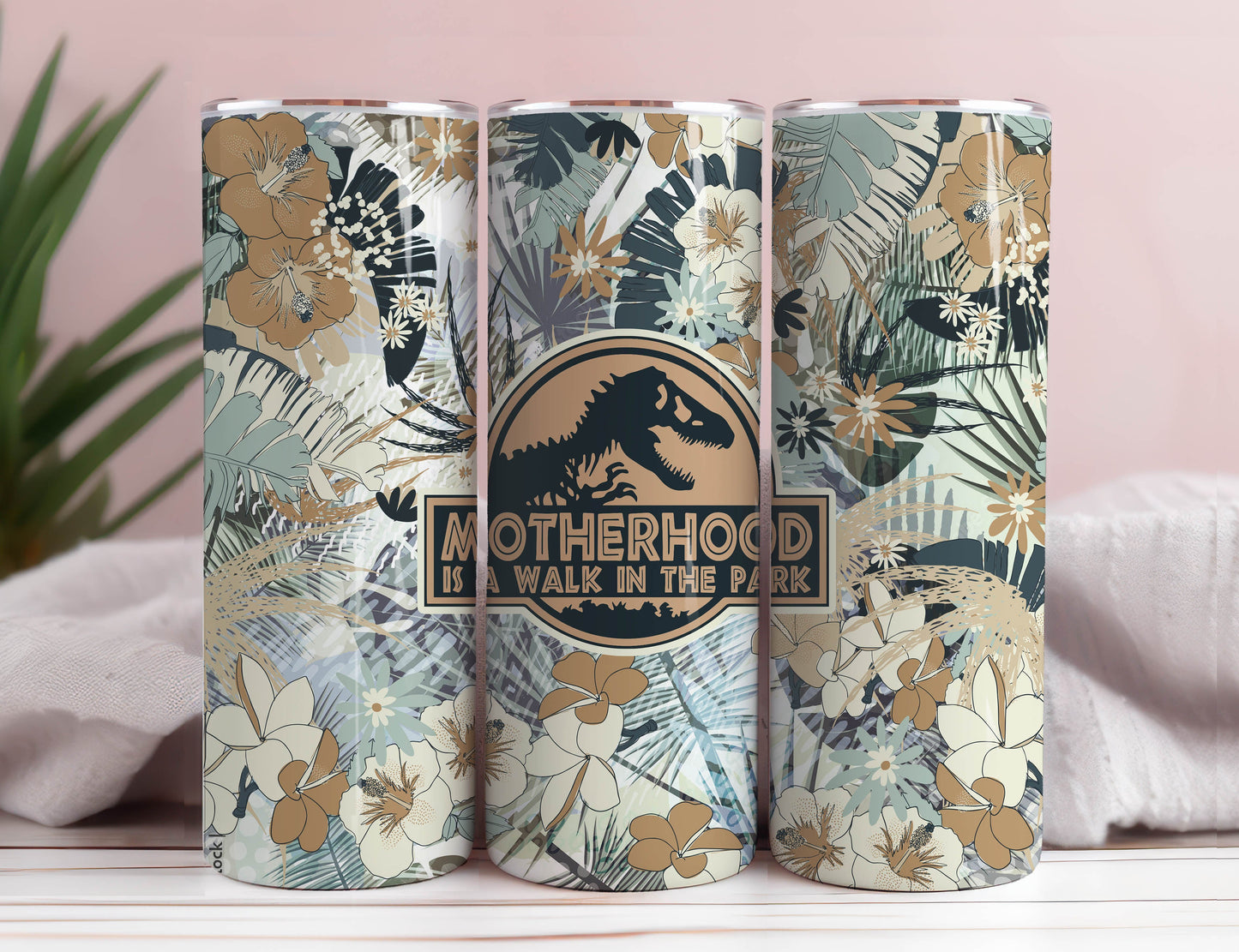 Dinosaur 20oz Skinny Tumbler Wrap PNG, Sublimation Designs Downloads, Sublimate Design Template, PNG digital