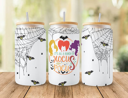 Sanderson Sisters 16oz Libbey Glass Can Tumbler Sublimation Design, Apothecary Png, Witchy Vibes, Can Tumbler Design PNG Digital Download 3