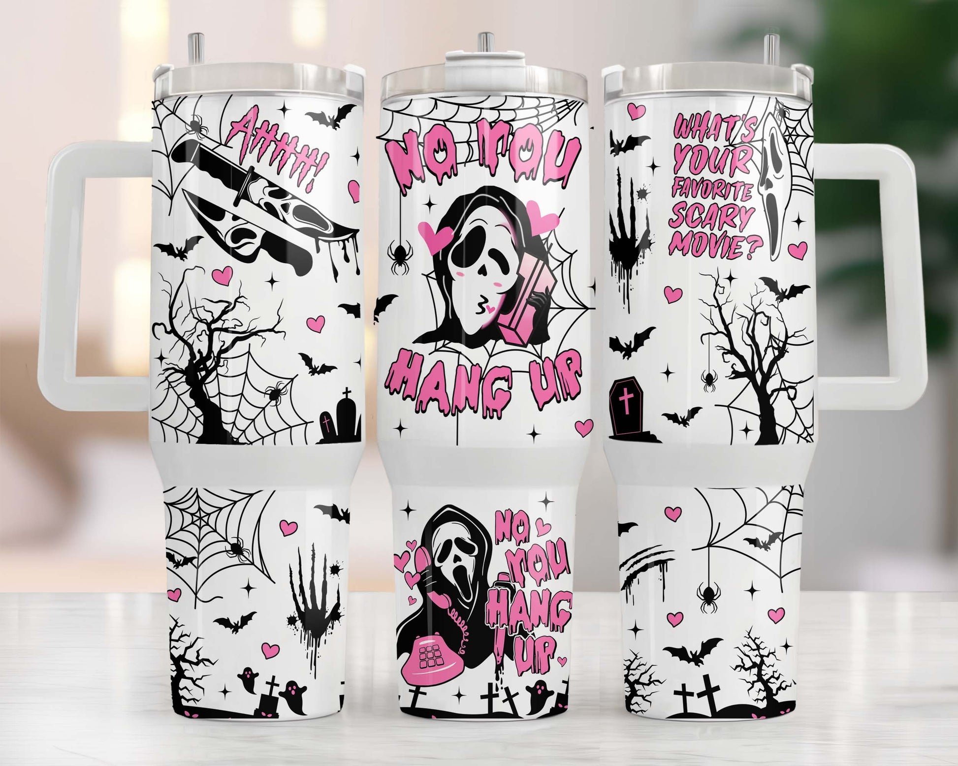 Movies Characters 40oz Tumbler Wrap Png, Halloween Characters 2 pieces 40 oz Tumbler Png, Horror 40oz Tumbler Png Sublimation Designs - VartDigitals