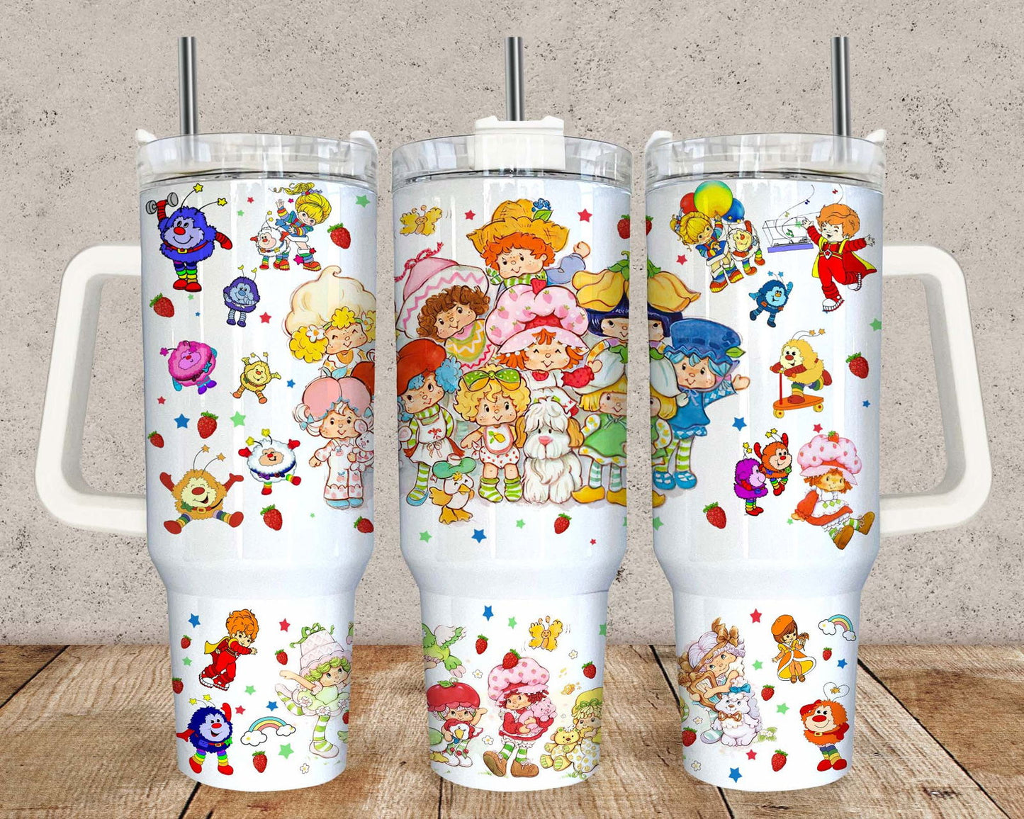 Cartoon 80's Baby 40oz Tumbler Wrap, Quencher Tumbler Png Download, I love 80s Tumbler Wrap, Full Tumbler Wrap, Cartoon Tumbler PNG 1