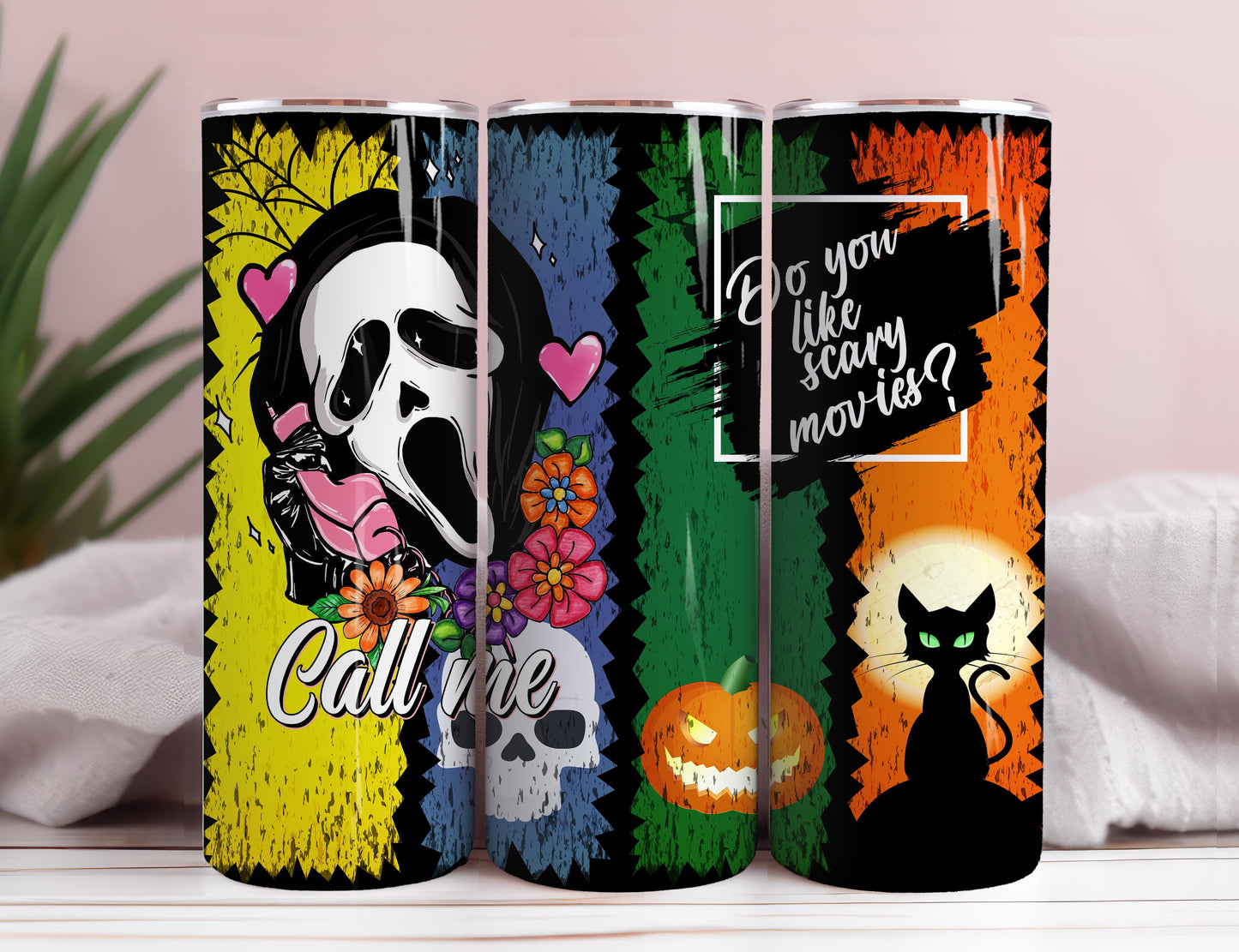 Horror Characters Tumbler Wrap, 20Oz Skinny Tumbler PNG, PNG Sublimation Design,Do You Like Scary Movies Tumbler Wrap, Instant Digital Downloads