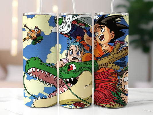 Anime Manga 20oz Skinny Tumbler Sublimation Designs, Cartoon Movie for Straight and Tapered Tumbler PNG, Cartoon Characters Tumbler Wrap PNG 4 - VartDigitals