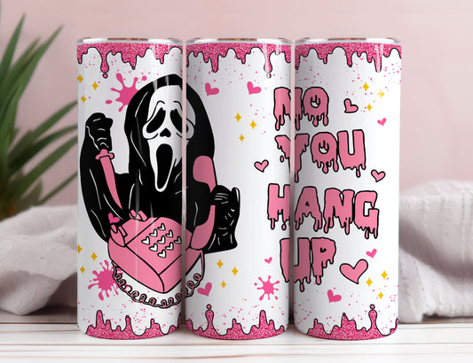 Horror Characters 20 Oz Skinny Tumbler Straight PNG Sublimation Instant Download, Halloween Tumbler Wrap Png, Scary Movie PNG 4