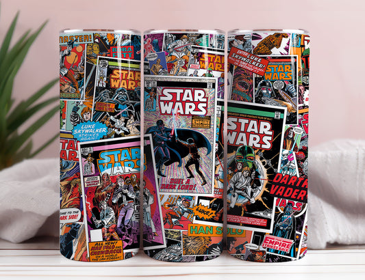 Star Wars Tumbler Wrap, 20 oz Skinny Tumbler Sublimation Design, Tumbler Wrap Design, Instant Digital Download PNG 4