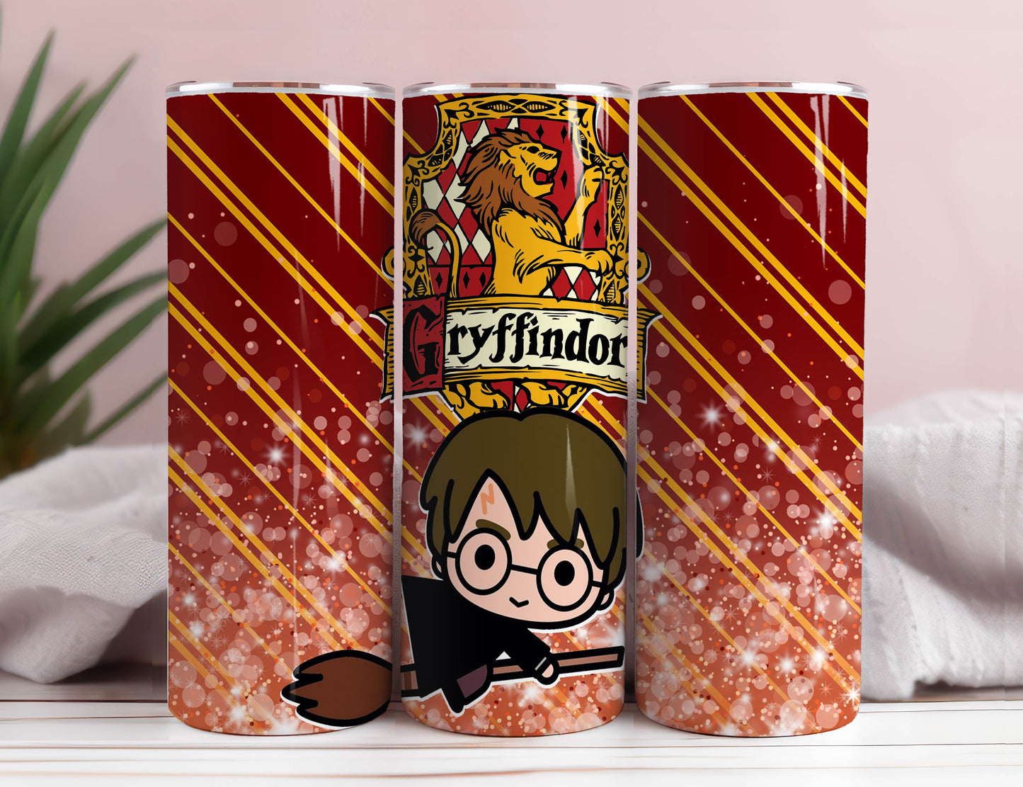 Harry Tumbler Wrap - 20oz Skinny StraightTape, Wizard Design Magical Tumbler Wrap PNG Instant Download 4