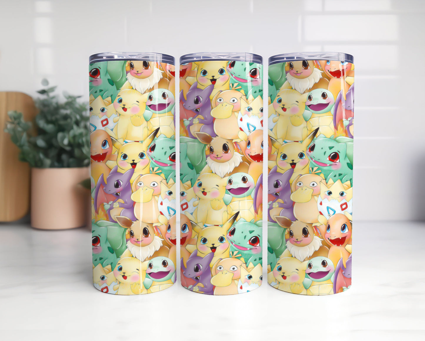 Bundle 20oz Pikachu Skinny Tumbler Wrap, Cartoon 20oz Skinny Tumbler Sublimation, Pokemon Tumbler Wrap, Cartoon Png, Gotta Catch ‘Em All! 5 - VartDigitals