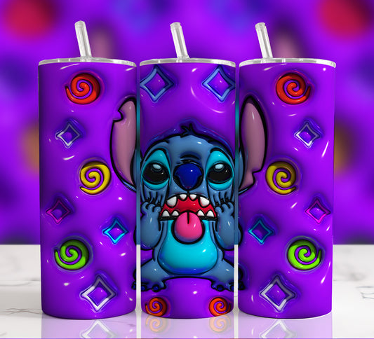 3D Inflated Cartoon Tumbler, Inflated Tumbler Wrap, Cartoon Movie Tumbler, 20oz Skinny Tumbler, Inflated Tumbler, Full Tumbler Wrap,Png File 1