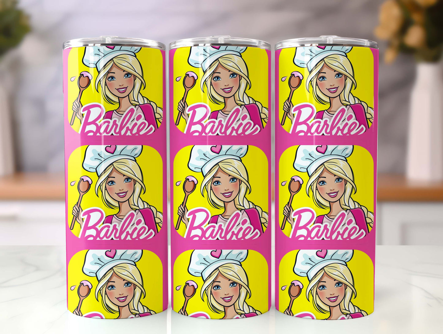 Barbie Tumbler Wrap, 20oz Straight Skinny Wrap, Sublimation Design, Cartoon Tumbler Design, Digital Download - PNG 57 - VartDigitals