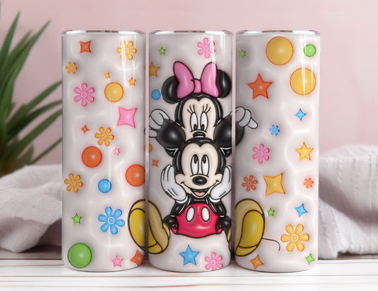 Inflated Mickey Tumbler Wrap Png 3D Tumbler Design Skinny Sublimation Digital Download 3D Sublimation Walt Disney Design Tumbler Wrap 25 - VartDigitals