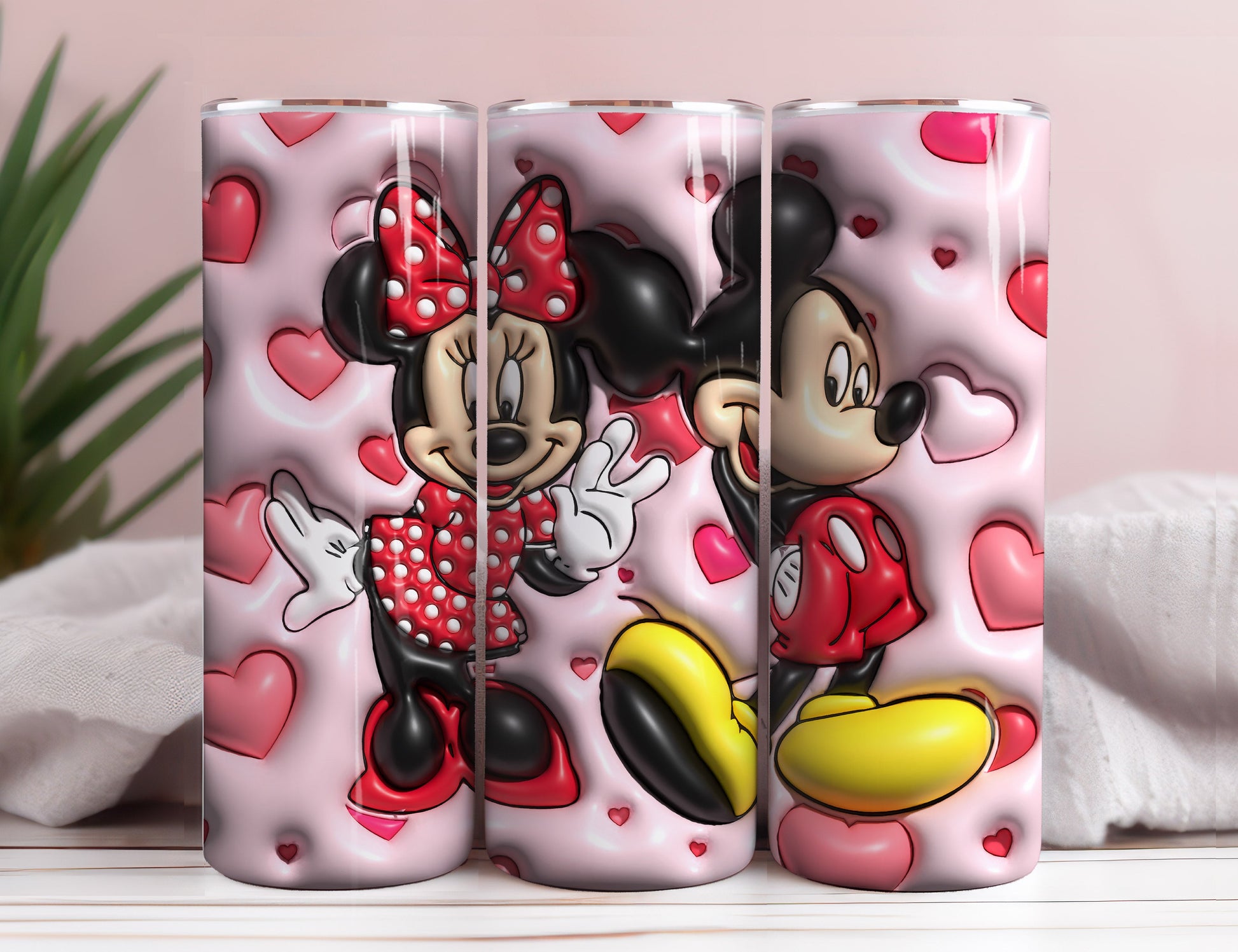 Inflated Mickey Tumbler Wrap Png 3D Tumbler Design Skinny Sublimation Digital Download 3D Sublimation Walt Disney Design Tumbler Wrap 8 - VartDigitals