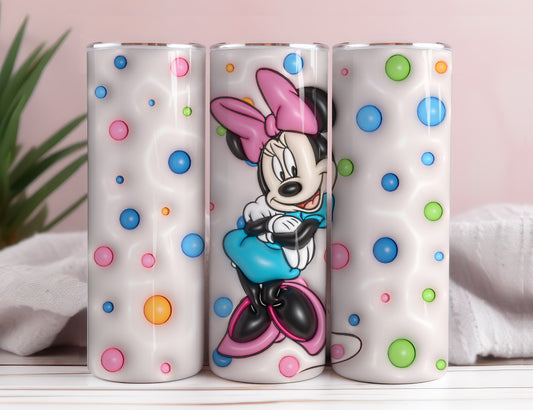 Inflated Mickey Tumbler Wrap Png 3D Tumbler Design Skinny Sublimation Digital Download 3D Sublimation Walt Disney Design Tumbler Wrap 28 - VartDigitals