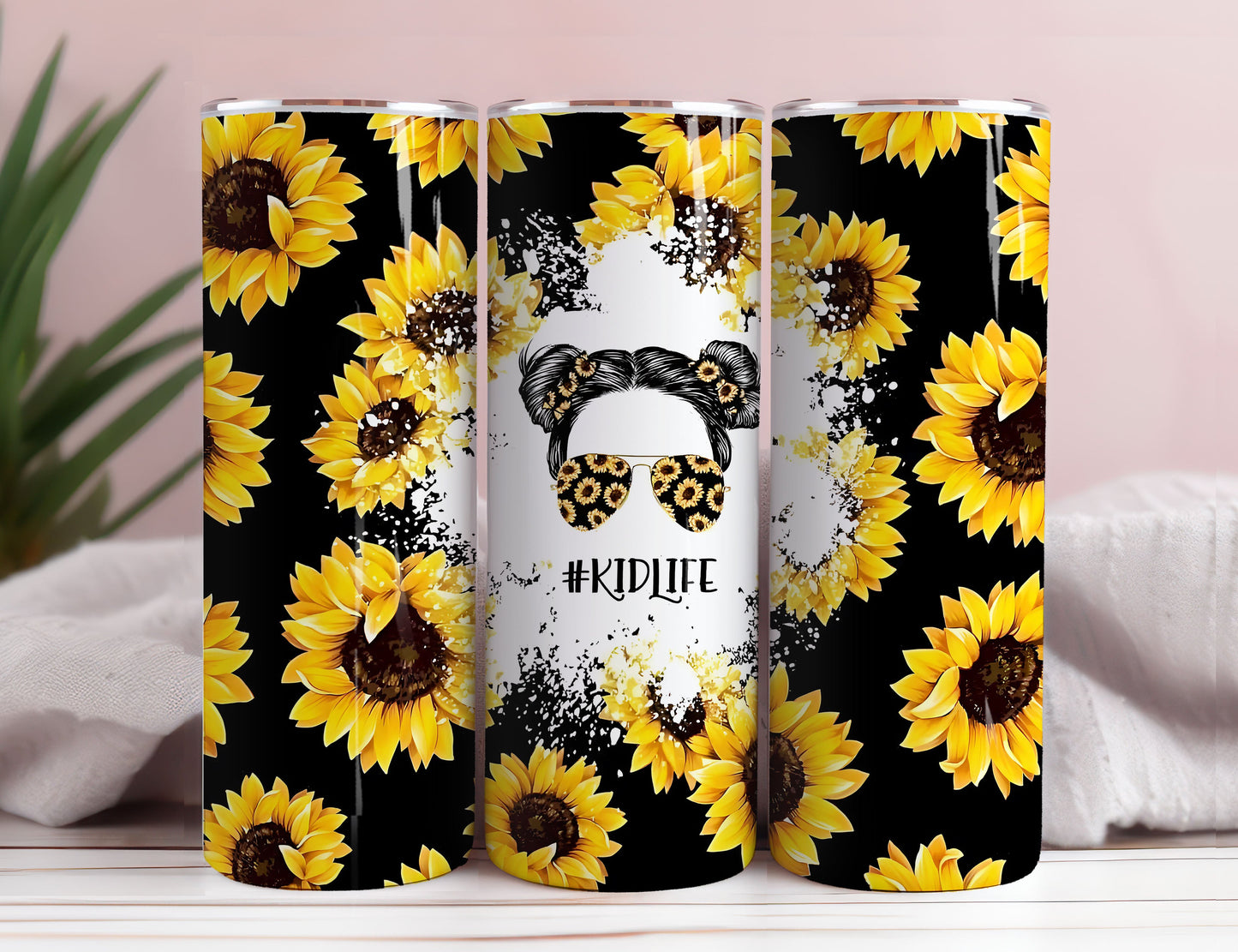 Mom Tumbler Wrap Png Sublimation 20oz,Sunflower - VartDigitals