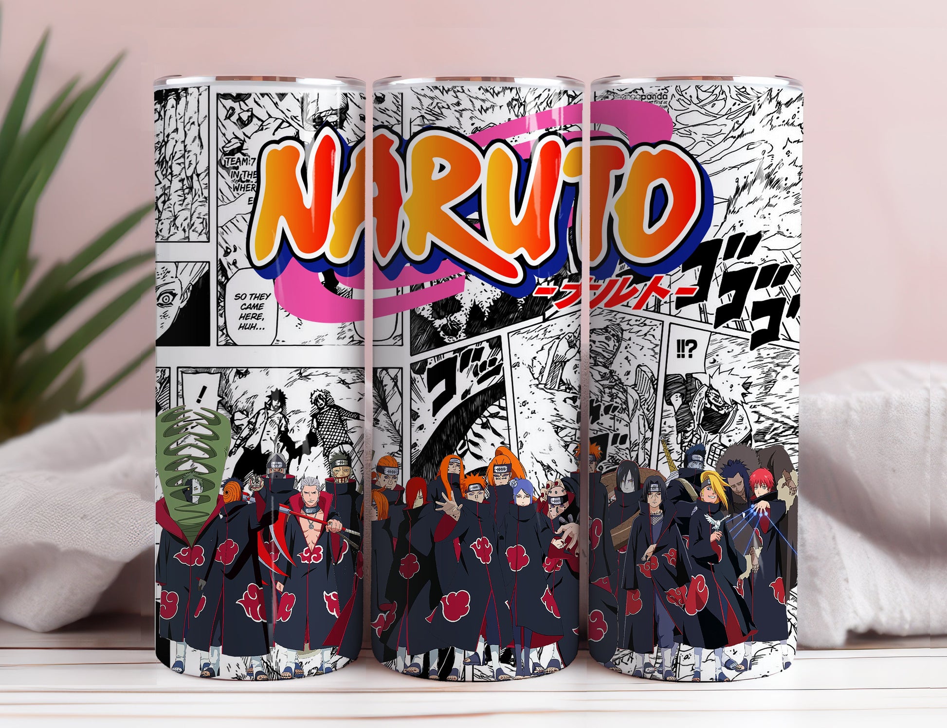 Anime Manga 20oz Skinny Tumbler Sublimation Designs, Cartoon Movies for Straight Tapered Tumbler PNG, Cartoon Characters Tumbler Wrap PNG 1 - VartDigitals