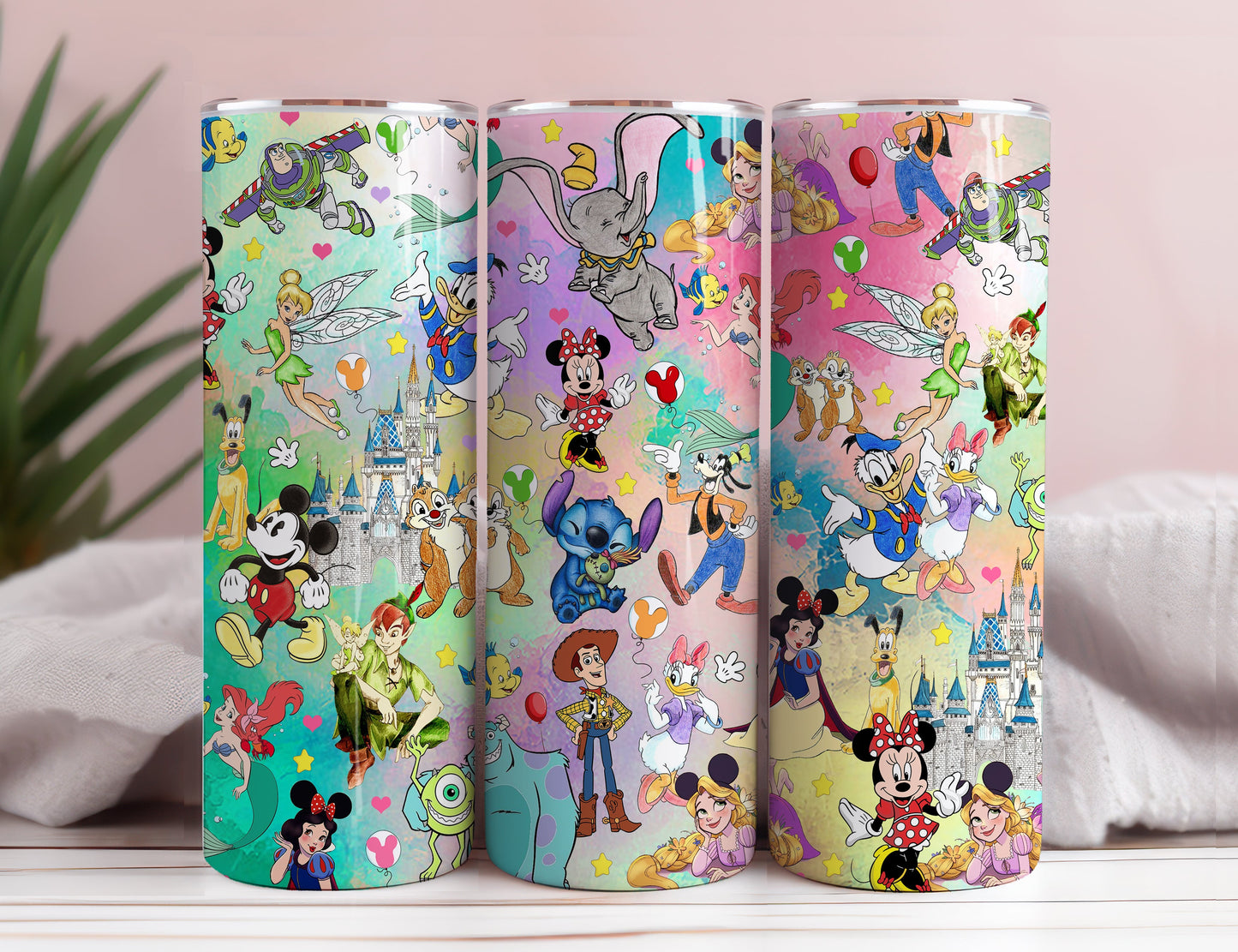 Cartoon Characters Glitter 20oz Tumbler Wrap,Mouse 20oz Skinny Straight, Stitch,Toy Story Tumbler Wrap,Digital Download,Kids Tumbler - VartDigitals