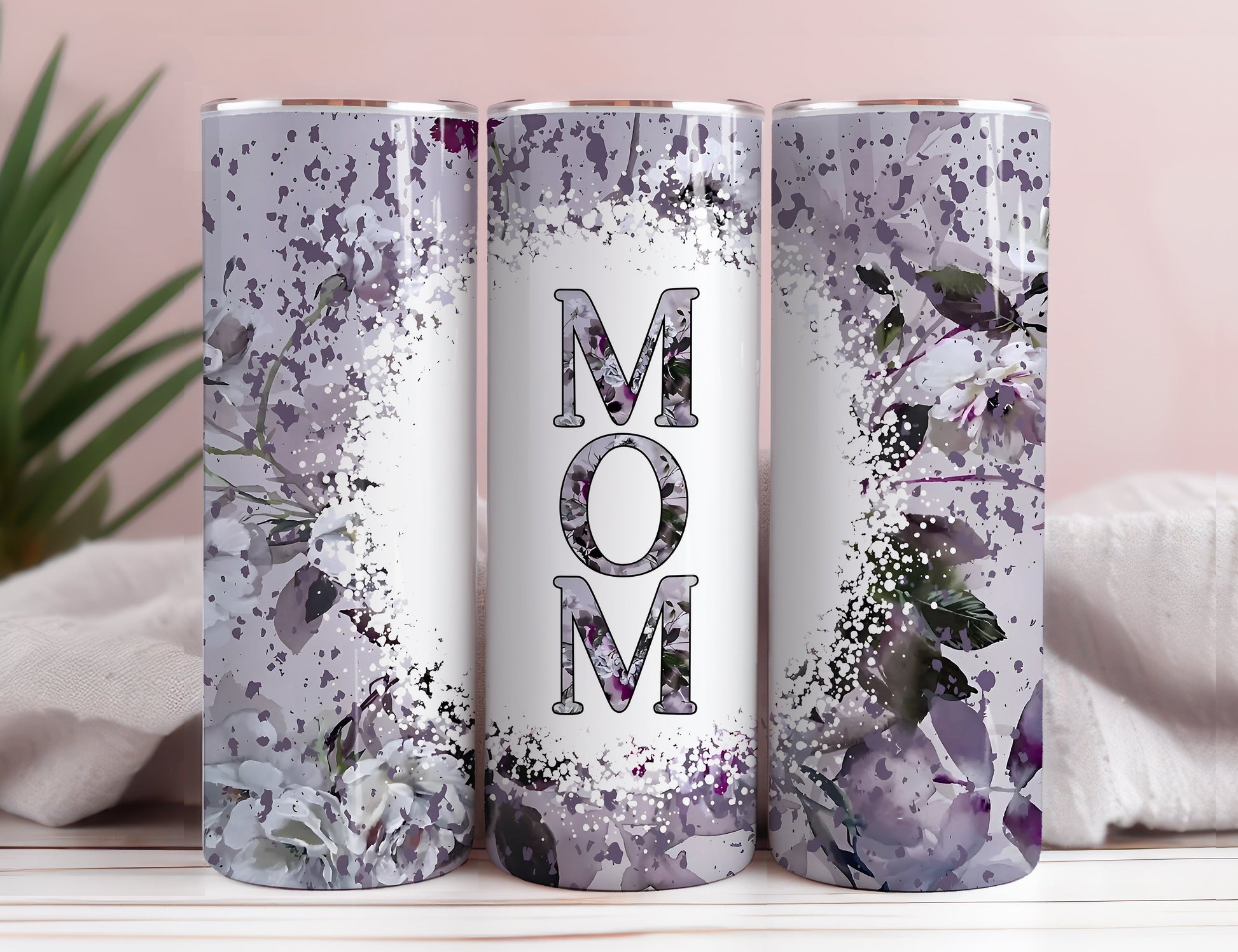 Retro Mama 20oz Skinny Tumbler Wrap, Sublimation Design, Digital Download PNG, Pink Floral Mom Tumbler Wrap PNG - VartDigitals